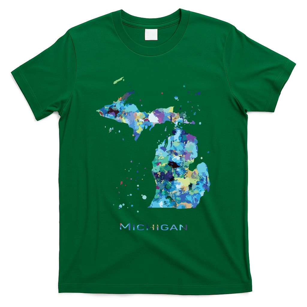 Michigan Map T-Shirt