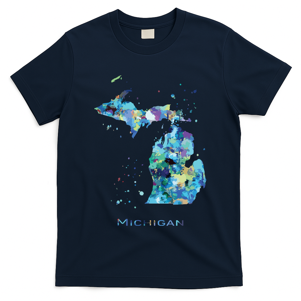 Michigan Map T-Shirt