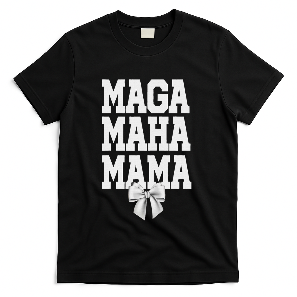 Maga Maha Mama Mothers Day Mom Make America Healthy Again T-Shirt - Black