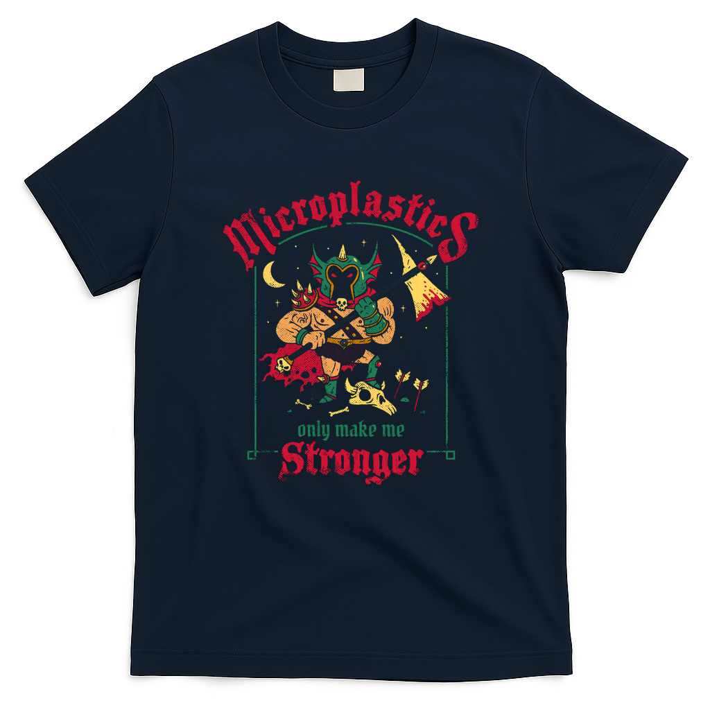 Microplastics Make Me Stronger - Navy