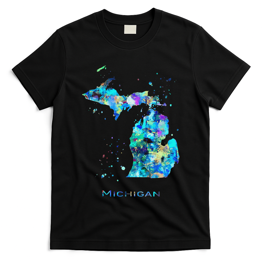 Michigan Map T-Shirt
