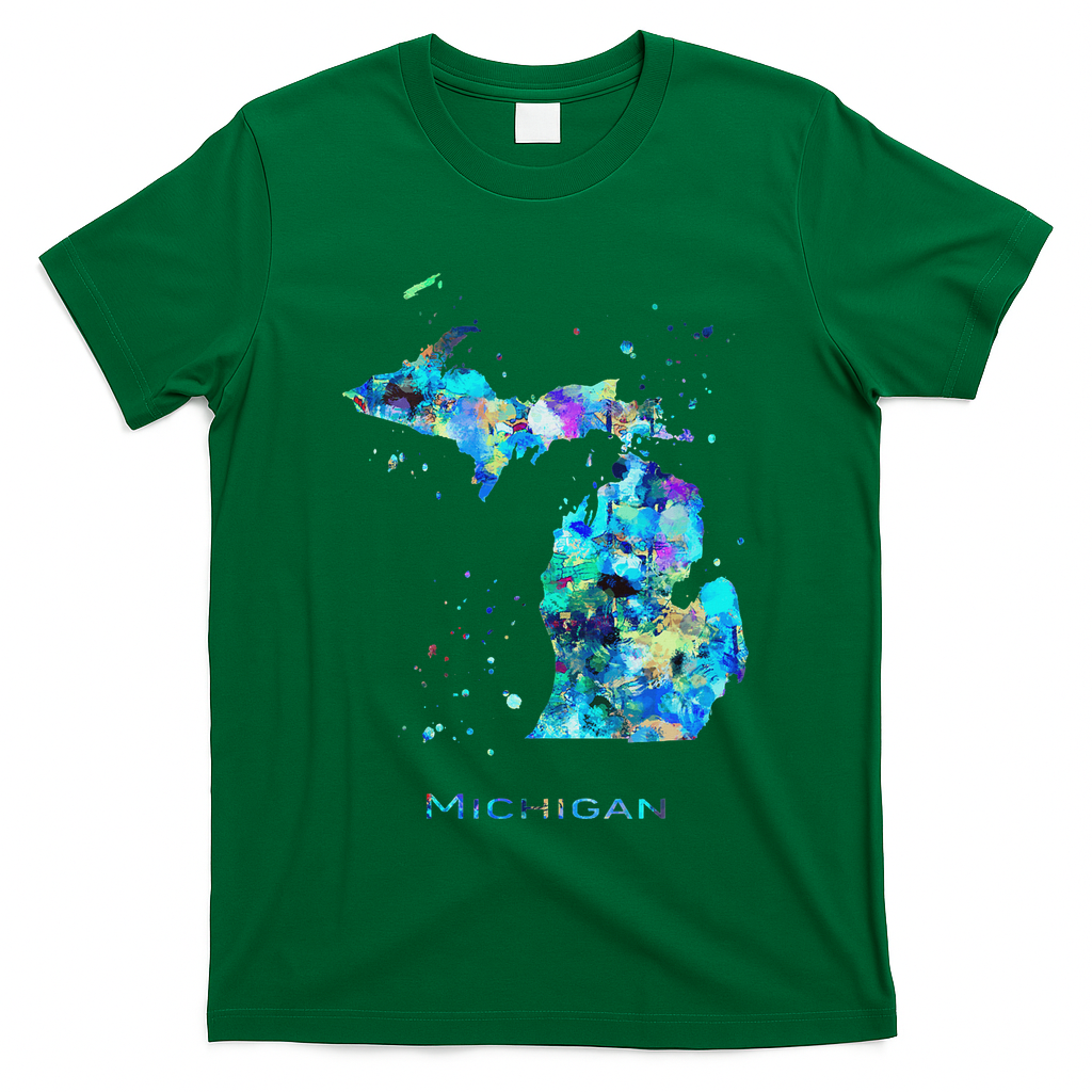 Michigan Map T-Shirt