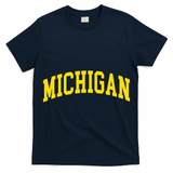 Michigan Mi Usa United States Font T-Shirt