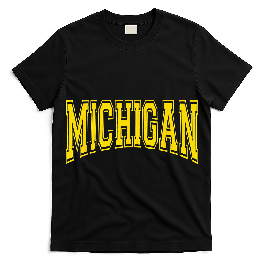 Michigan MI USA United States Font T-Shirt