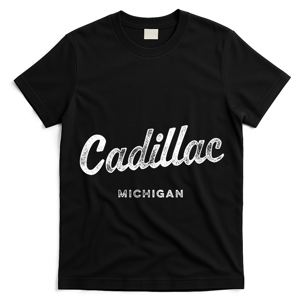 Michigan Mi Vintage Athletic Sports Script T-Shirt