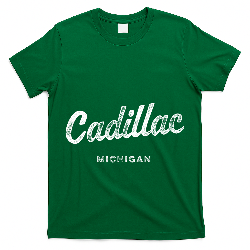 Michigan Mi Vintage Athletic Sports Script T-Shirt