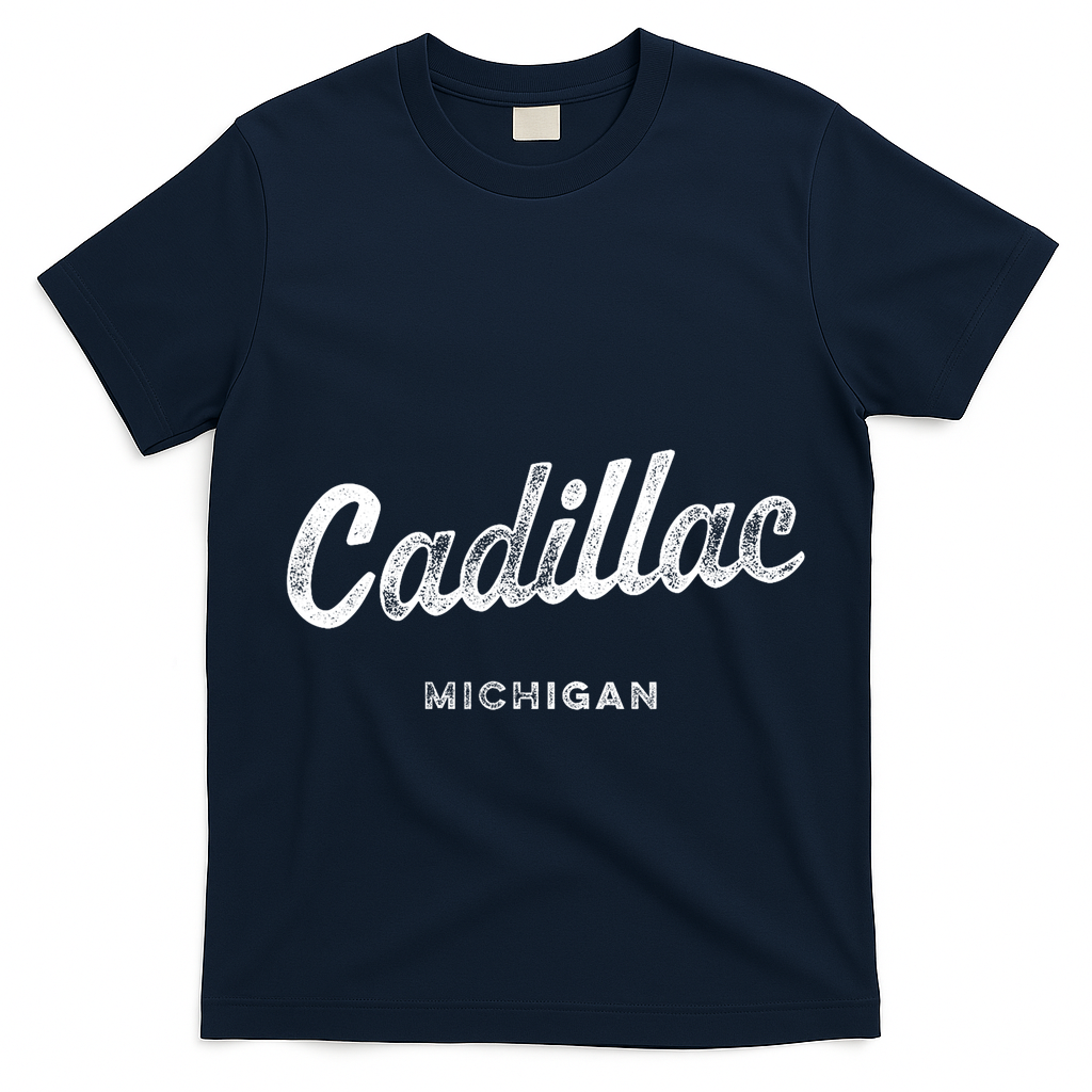 Michigan Mi Vintage Athletic Sports Script T-Shirt