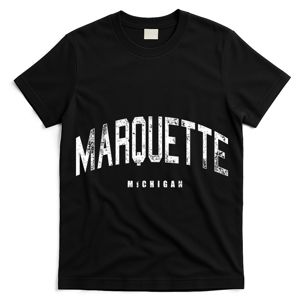 Marquette Michigan Vintage Logo T-Shirt