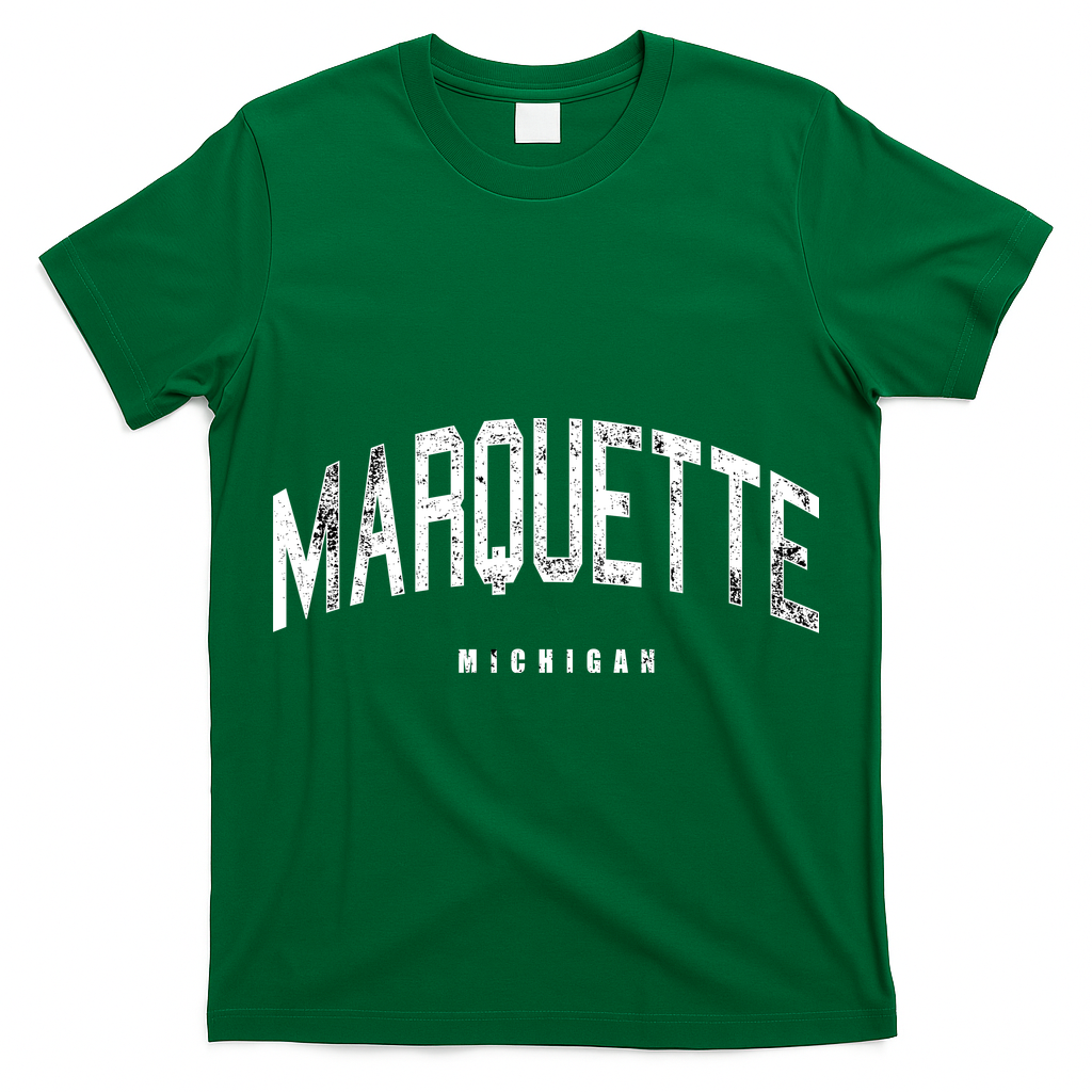 Marquette Michigan Vintage Logo T-Shirt