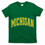 Michigan Mi Vintagestyle Maize Font T-Shirt