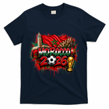 MOROCCO North America Soccer Tournament 2026 T-Shirt - Navy