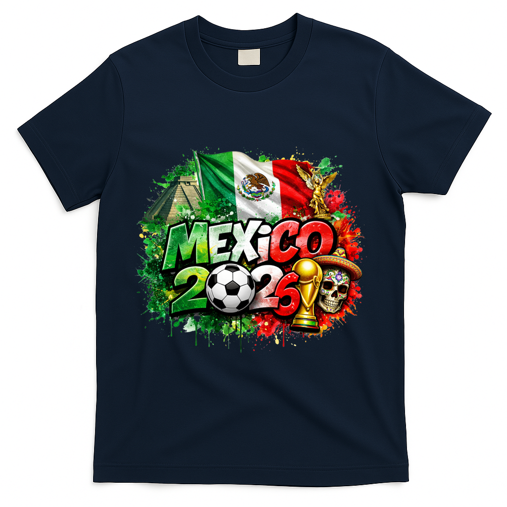MEXICO North America Soccer Tournament 2026 T-Shirt - Navy