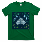 Magical Night with White Angel Moth - Green