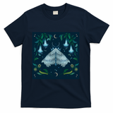 Magical Night with White Angel Moth - Navy
