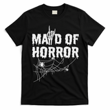 Maid Of Horror Bride Bridesmaid Halloween Bachelorette T-Shirt - Black