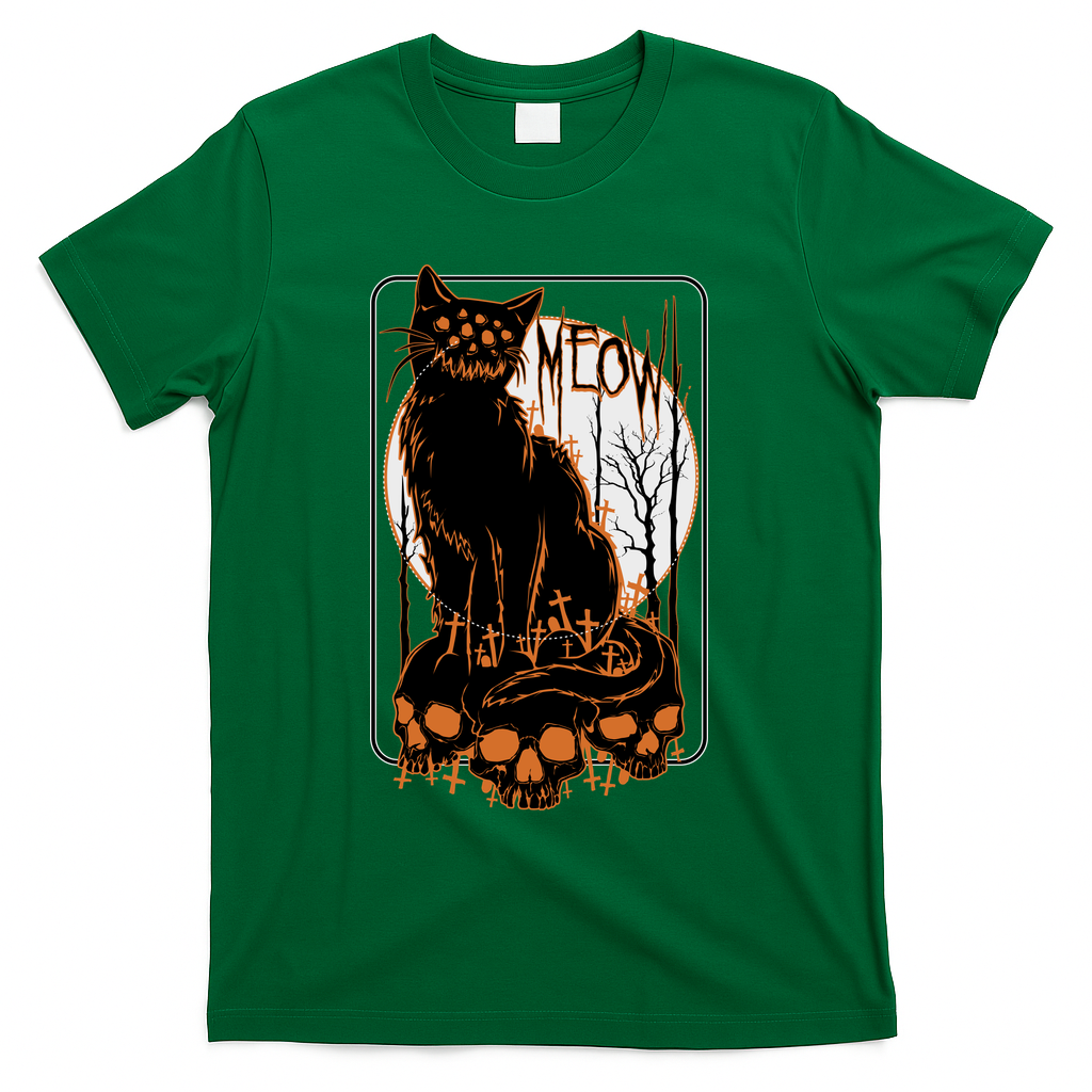 Meow on the Throne of Bone - Green