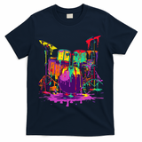 Melting Pop Art Drum Set Funny Drummer Musician Music Outfit T-Shirt