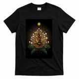 Magical Pine Cone Fungi of Christmas night - Black