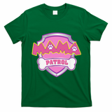 Mama Patrol Dog Mom Dad Funny Gift Birthday Party T-Shirt - Irish Green