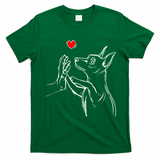 Min Pin Love Miniature Pinscher Dog Mom T-Shirt - Irish Green