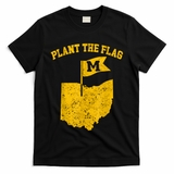 Michigan Plant The Flag Yellow Michigan Map T-Shirt