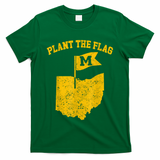 Michigan Plant The Flag Yellow Michigan Map T-Shirt