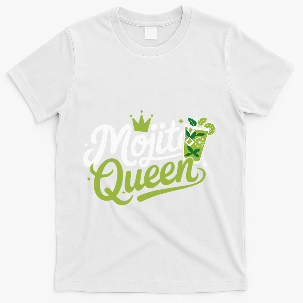 Mojito Queen Trendy Summer Drink Mojitos T-Shirt - White