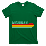Michigan Retro Sunset Logo T-Shirt