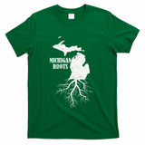 Michigan Roots Vintage Pride State Map Gift T-Shirt