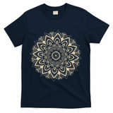 Mandala Style 86 47 Subtle Anti Trump Resist 8647  T-Shirt - Navy
