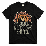 My Students Are 100 Days Smarter 100th Day Of School Teacher T-Shirt - Black