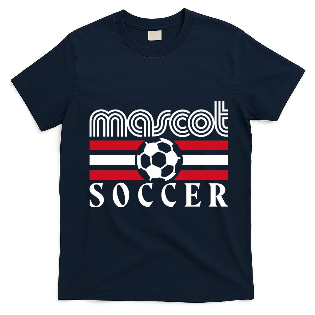 Mascot Soccer Country Fan T-Shirt - Navy Blue