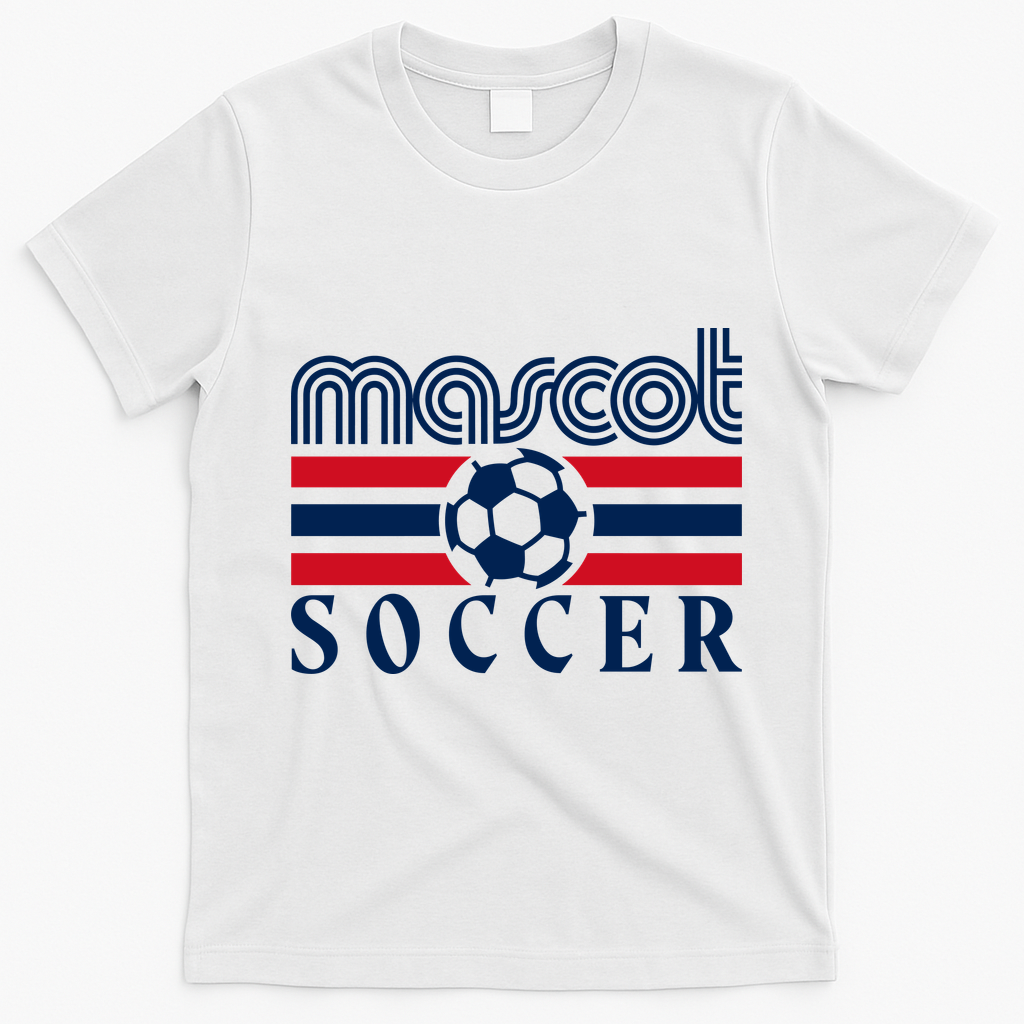 Mascot Soccer Country Fan T-Shirt - White