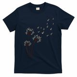 Miniature Schnauzer Dandelion Loves Dog For Mothers Day Dog T-Shirt - Navy Blue