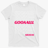 Mexico Soccer Fan GOOAALLL Apparel Goal T-Shirt - White