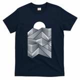 mountain sunset geometry #2 - Navy
