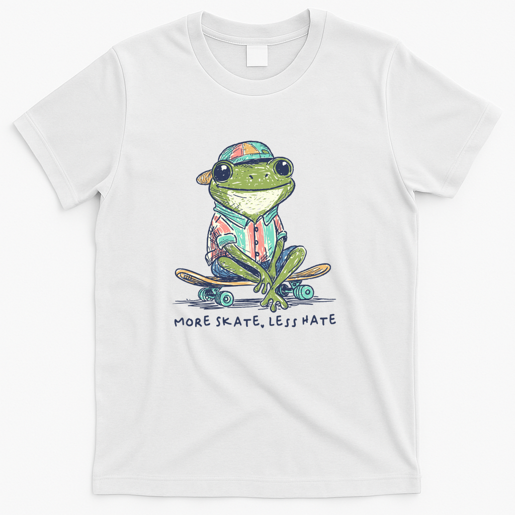 More Skate, Less Hate - White