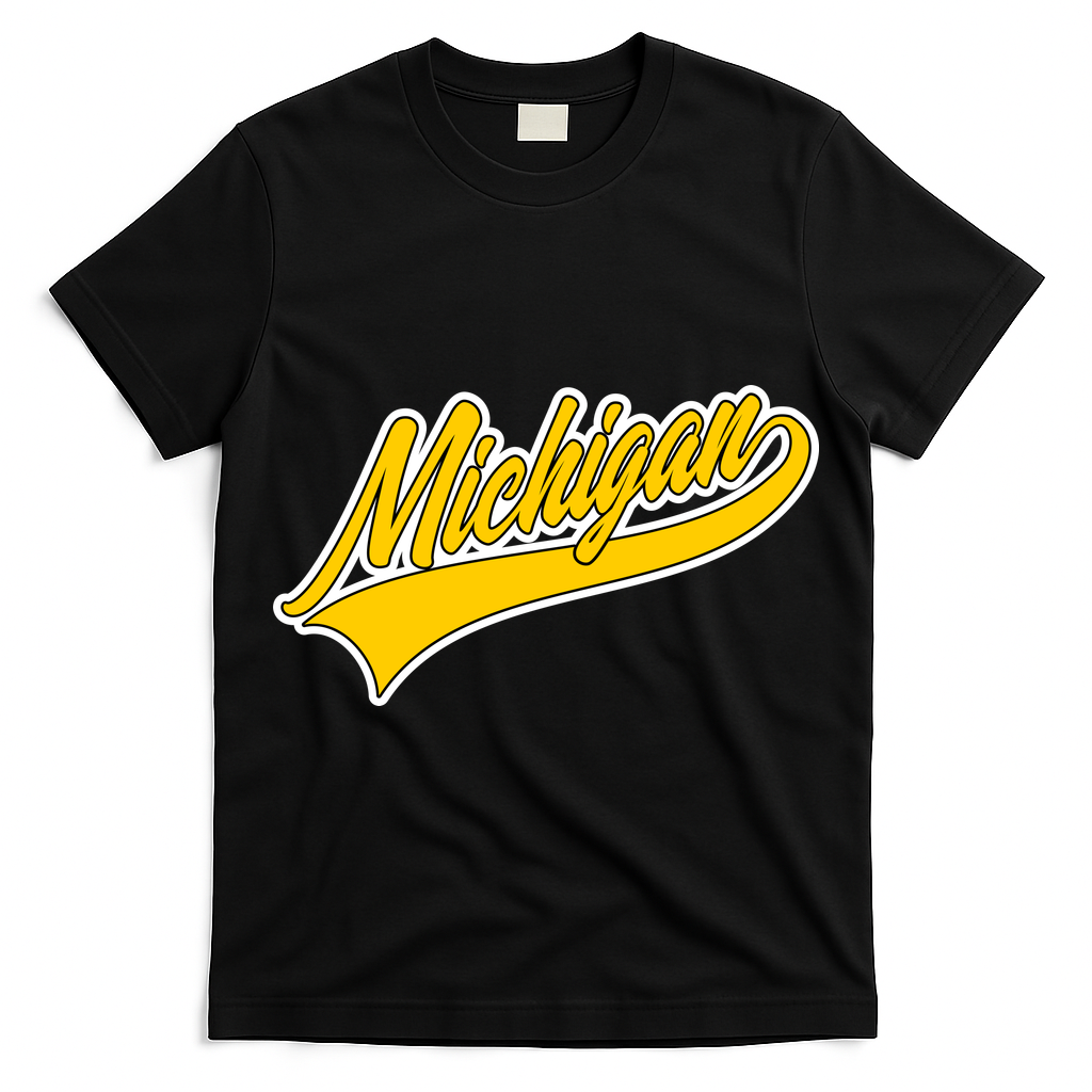 Michigan Script Logo T-Shirt