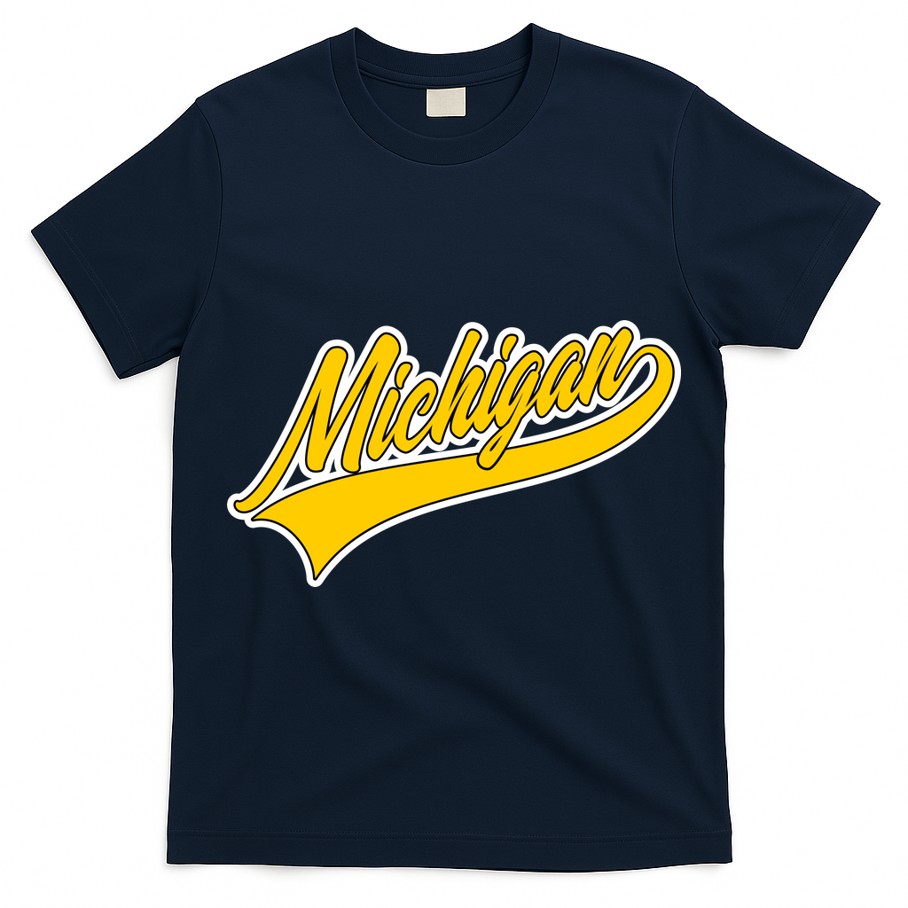 Michigan Script Logo T-Shirt
