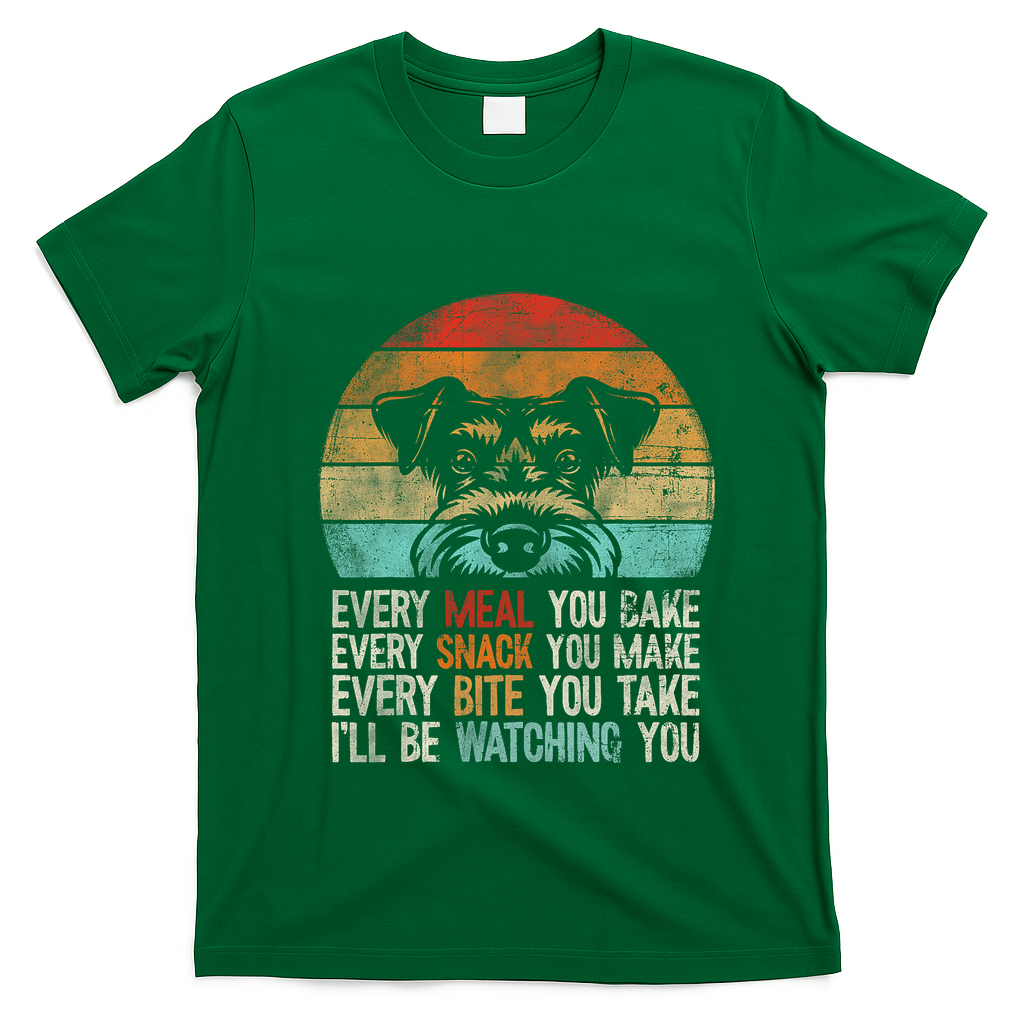 Mini Schnauzer Miniature Schnauzer Funny Schnauzer T-Shirt - Irish Green