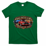 Main Street Of Muscle Woodward Ave 2026 Front & Back T-Shirt - Irish Green