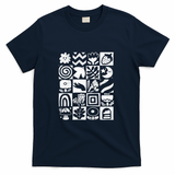 Monochrome Spring Pattern - Navy