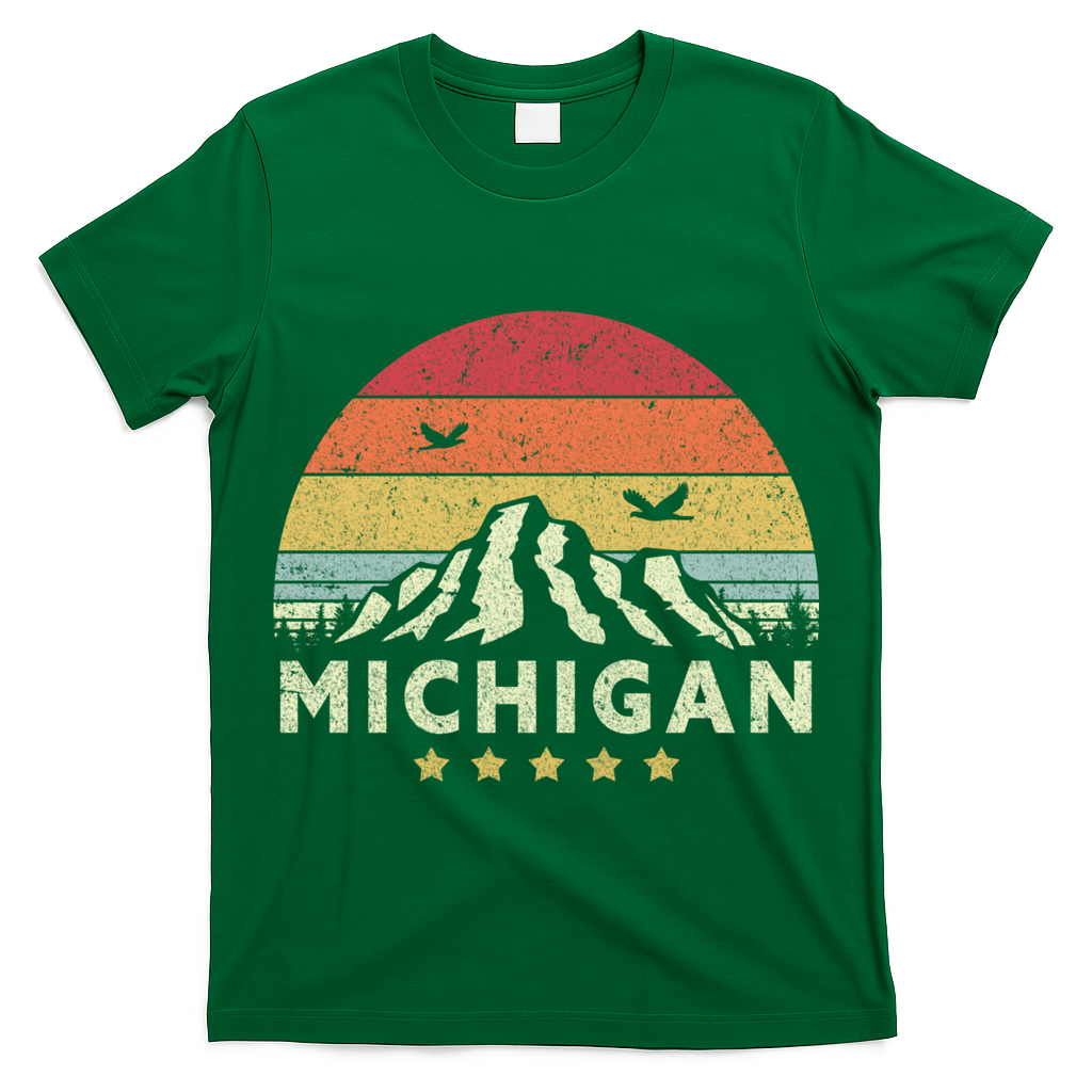 Michigan Shirt. Retro Style MI, USA T-Shirt