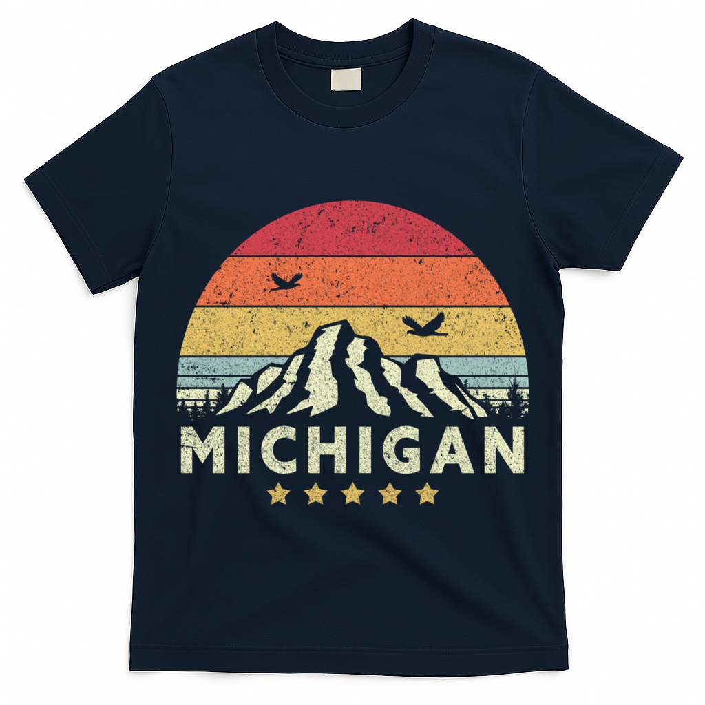 Michigan Shirt. Retro Style MI, USA T-Shirt