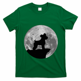 Miniature Schnauzer Silhouette In The Moon Costume T-Shirt - Irish Green
