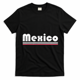 Mexico Soccer Stripe Jersey Logo Fan T-Shirt - Black