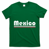 Mexico Soccer Stripe Jersey Logo Fan T-Shirt - Irish Green