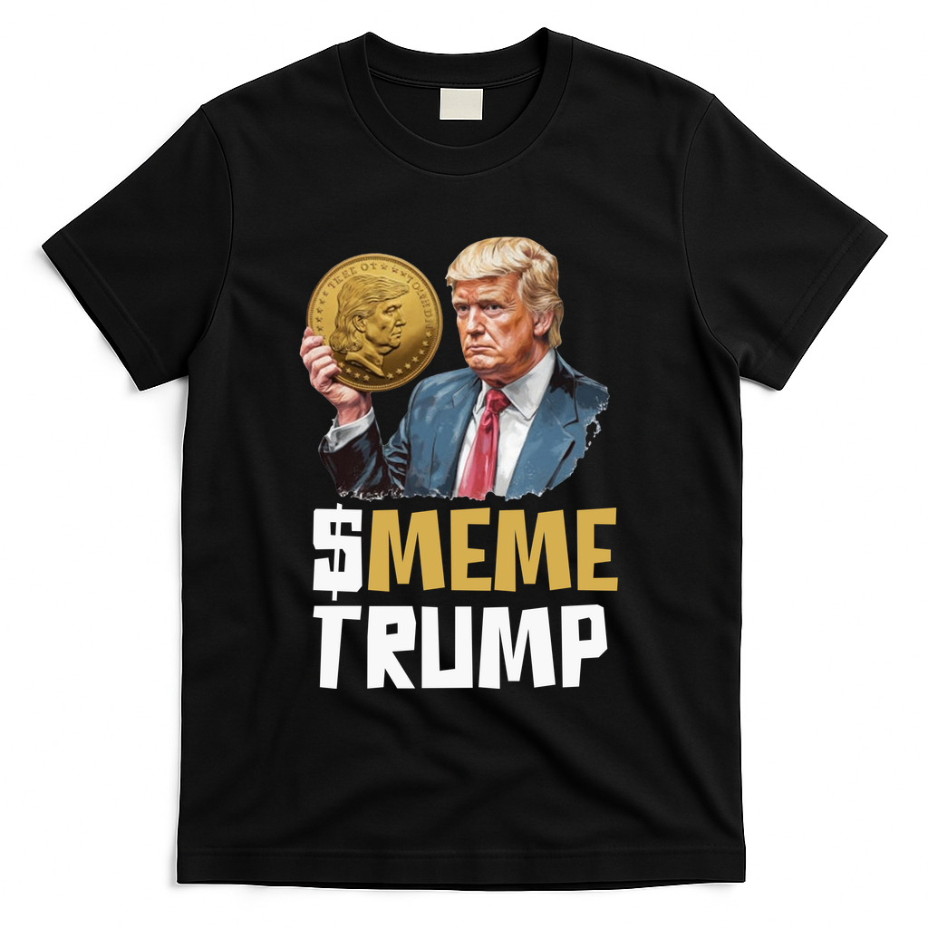 Meme Trump Coin Crypto Currency $Trump T-Shirt - Black