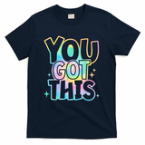 Motivational Testing Day Teacher You Got This Rock The Test (1) T-Shirt - Navy