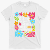 Math Teacher Floral Pi Teacher Math Mathematics Happy Pi T-Shirt - White